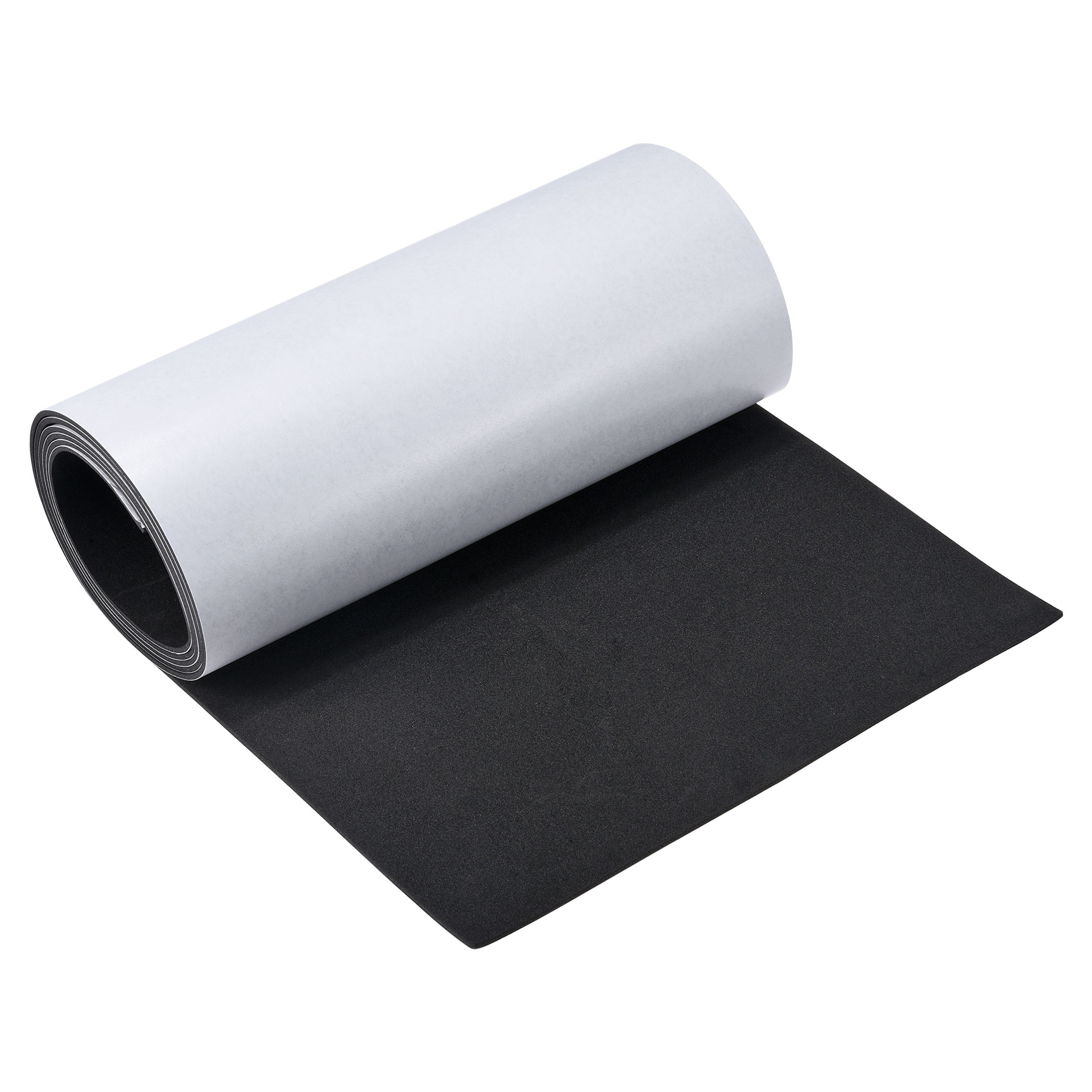 Uxcell hojas de espuma EVA, parte trasera autoadhesiva negra de 6,56 pies x 11,8 pulgadas, 1/2/3/4/5mm de grosor para tarjetas hechas a mano, formas y letras