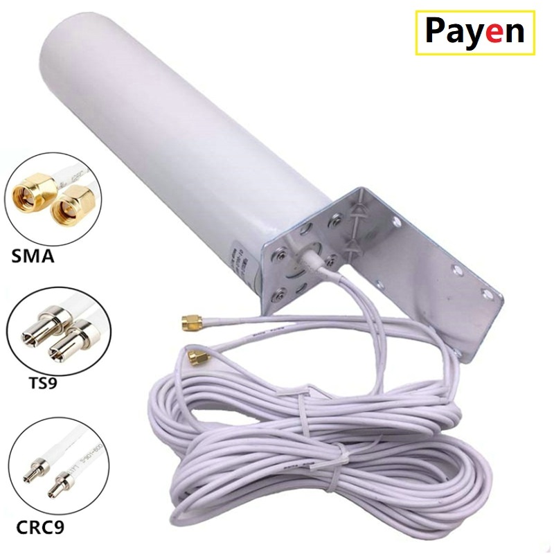 Payen新アンテナデュアル10メートルケーブル3グラム4 4g lteルータモデム空中外部アンテナデュアルsma TS9 CRC9コネクタ