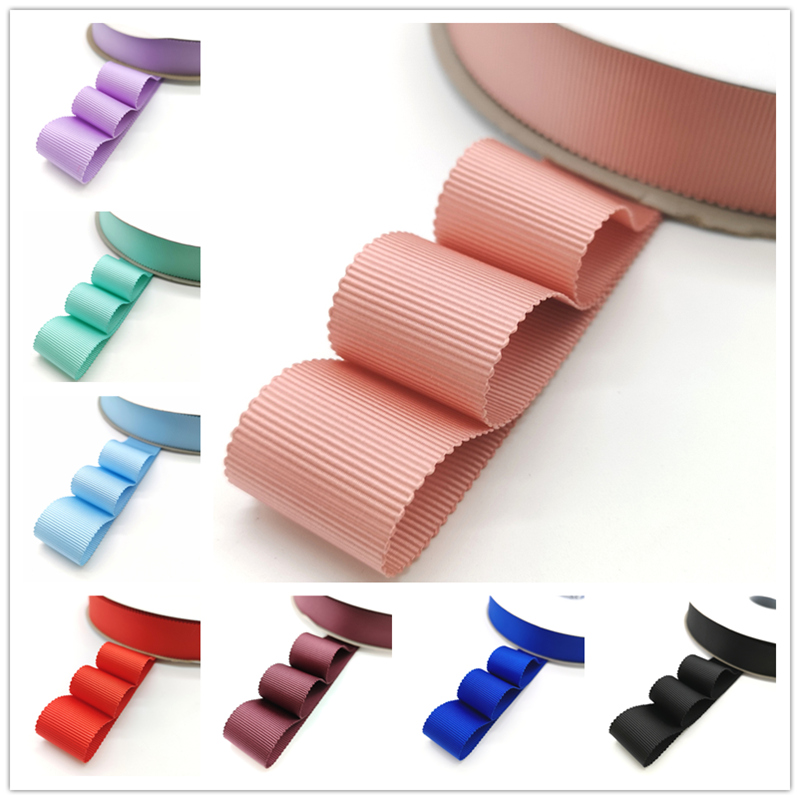High Quality 1"(25mm) Petersham Double Faced Ribbon for Wedding Decoration Gift Wrapping Hair Bows DIY Christmas 