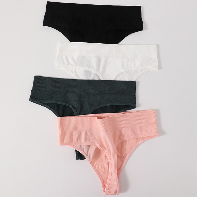 1 SZT./2 SZT. Damskie majtki z wysokim stanem, stringi z wysokim wycięciem, damskie majtki do noszenia na co dzień i do fitnessu, bezszwowa bielizna, rozmiary M-XL