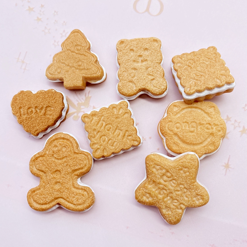 7/14 Stuks Leuke Gemengde Gesimuleerde Mini Biscuit Plat Hars Cabochons Scrapbooking Diy Sieraden Ambachtelijke Decoratie Accessorie F16