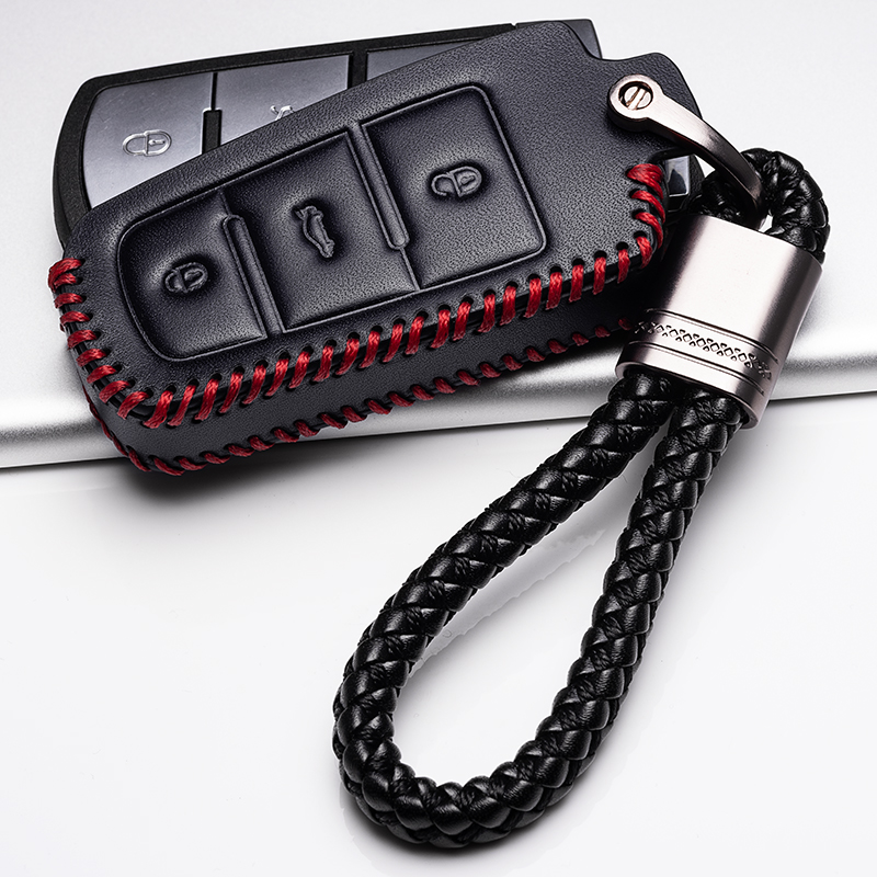 Funda de cuero para llave a distancia de coche, funda para llave de coche Volkswagen VW Passat CC B6 B7 B7L CC R36 Maogotan B5 Passat 3C