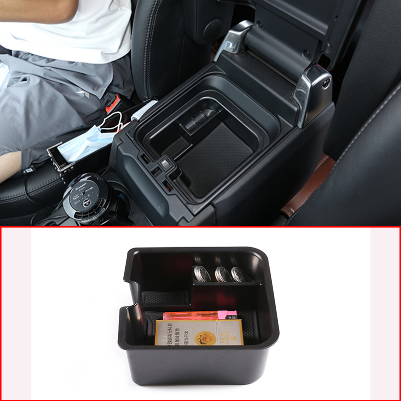 พลาสติกABSรถคอนโซลกลางคอนโซลกล่องสำหรับLand Rover Discovery 4 LR4 2014 2015 2016อุปกรณ์เสริม