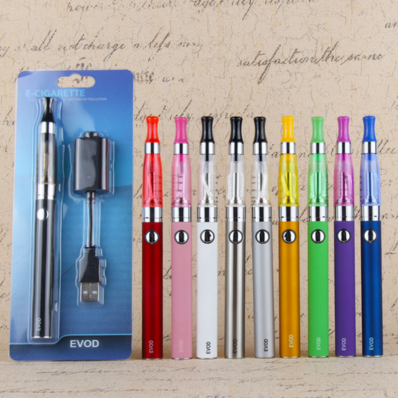 E-Zigarette Single TOP CE4 EVOD Kit Elektronische Zigarette 900 mAh eGo Verdampfer 1,6 ml Zerstäuber Shisha Vape Pen Set