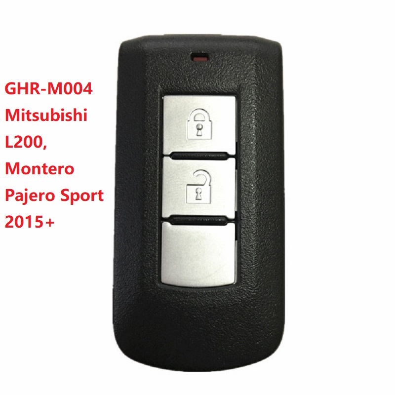 CN 011011   M004 Dla Mitsubishi L200 Montero 2015+ Pajero Sport rok 2017 + Smart Key 2 przyciski GHR-M004 (powłoka) GHR-M003 (płyta)