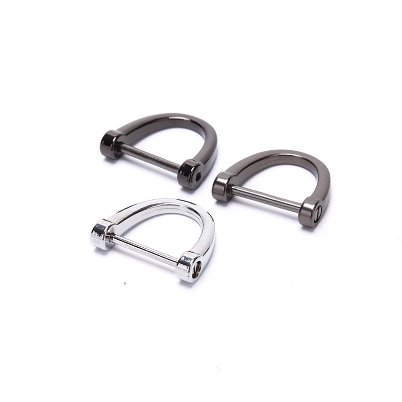 1pcs Car Keychain Thick Rod Classic D Shape Horseshoe Key Holder Car Accessories Key Ring Car-styling Decoration