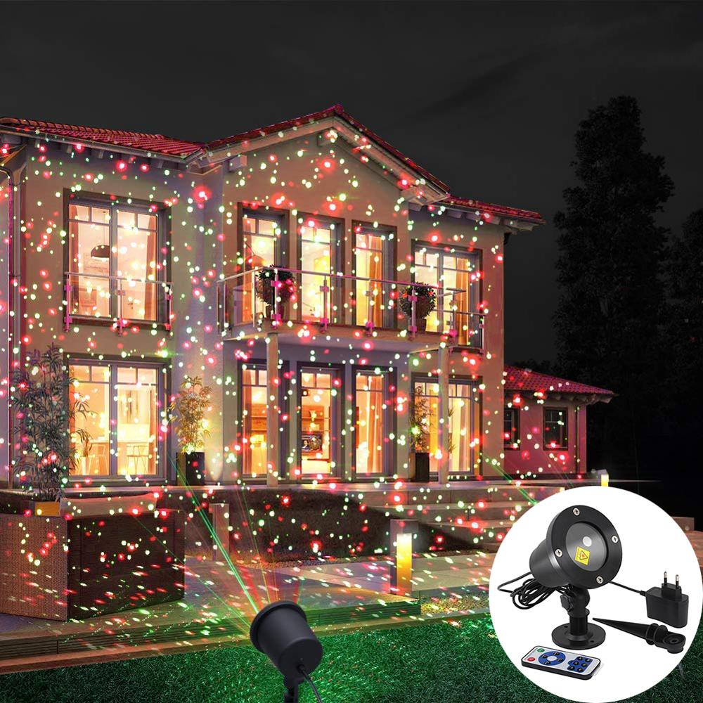 LED paysage scène lumière jardin étoile projecteur lumière extérieure étanche R & G luciole projecteurs pour cour pelouse vacances décoration