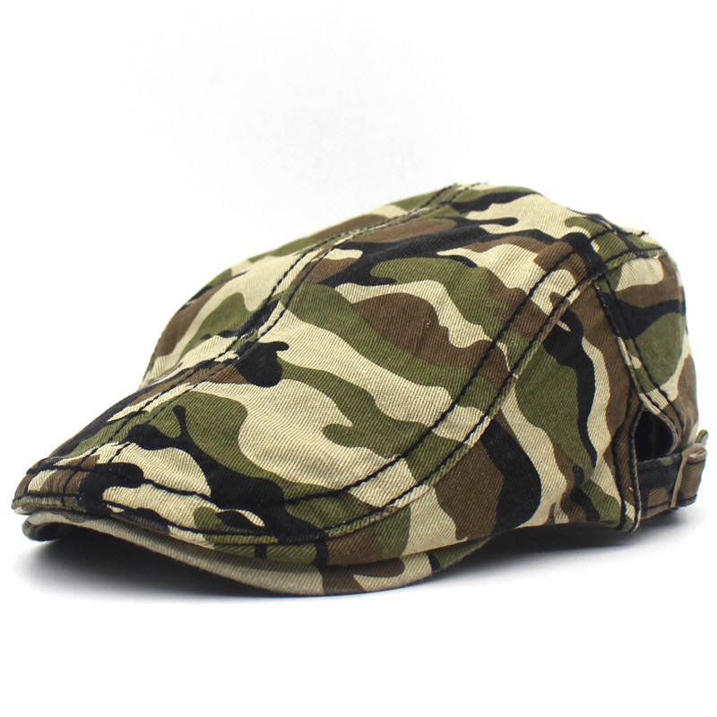 2021 vier jahreszeiten Camouflage print Newsboy Caps Baumwolle Flache Schirmmütze Männer und Frauen Maler Baskenmütze Hüte 28