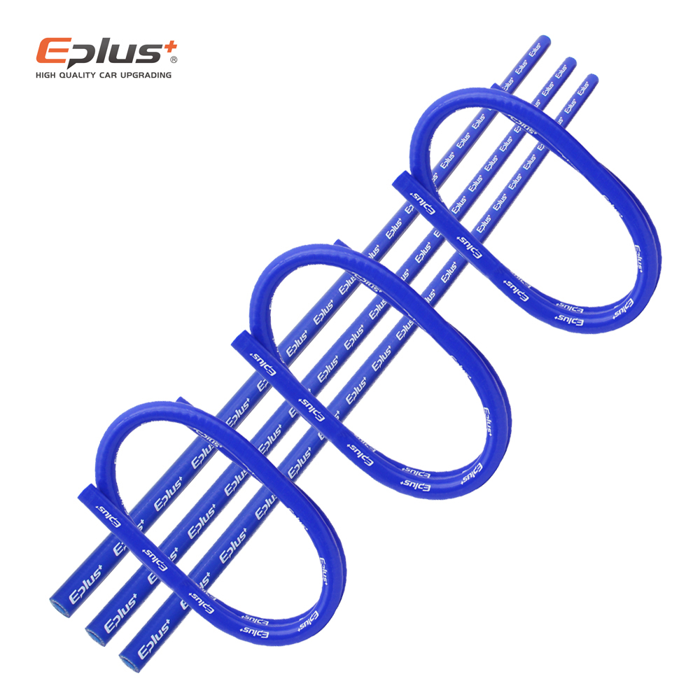 EPLUS-mangueras de silicona y poliéster de 3 capas para motor de coche, tubo Universal de Gel de sílice de alta temperatura, color azul, disponible en varios tamaños, 1 metro