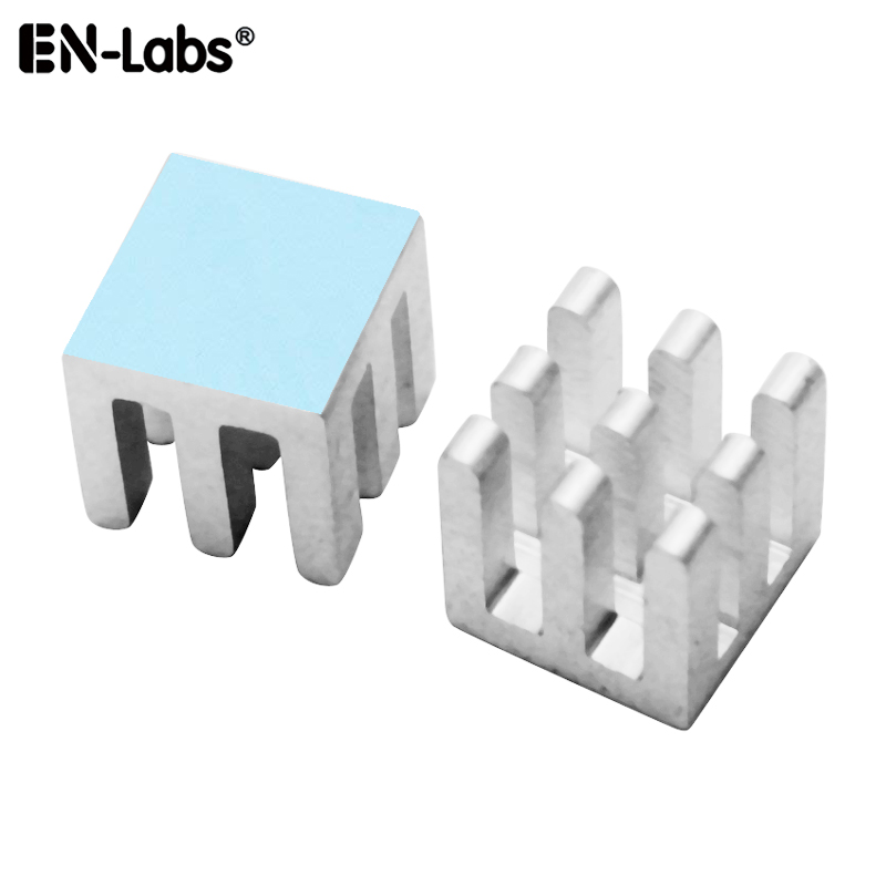 PC Radiator Aluminum Heatsink w/ 8810 Thermal Pad Glue,Thermally Conductive Double Sided Adhesive Tape Heat Sink-10pcs