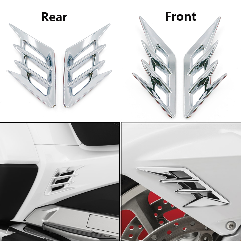 Gl1800 acessórios cromados para honda goldwing 1800 f6b 2018 2019-2023 motocicleta painel lateral fender ventilação acento carenagem guarnição