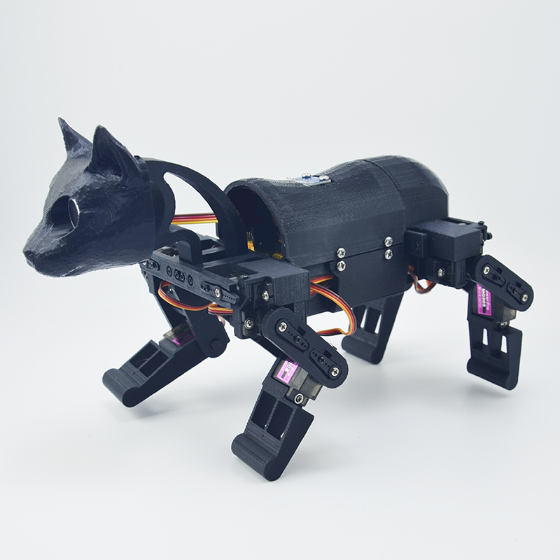12 Dof Quadruped Bionic Robot Cat สําหรับการเขียนโปรแกรม Arduino รหัสโอเพ่นซอร์สต้นฉบับการเขียนโปรแกรมแอป Android