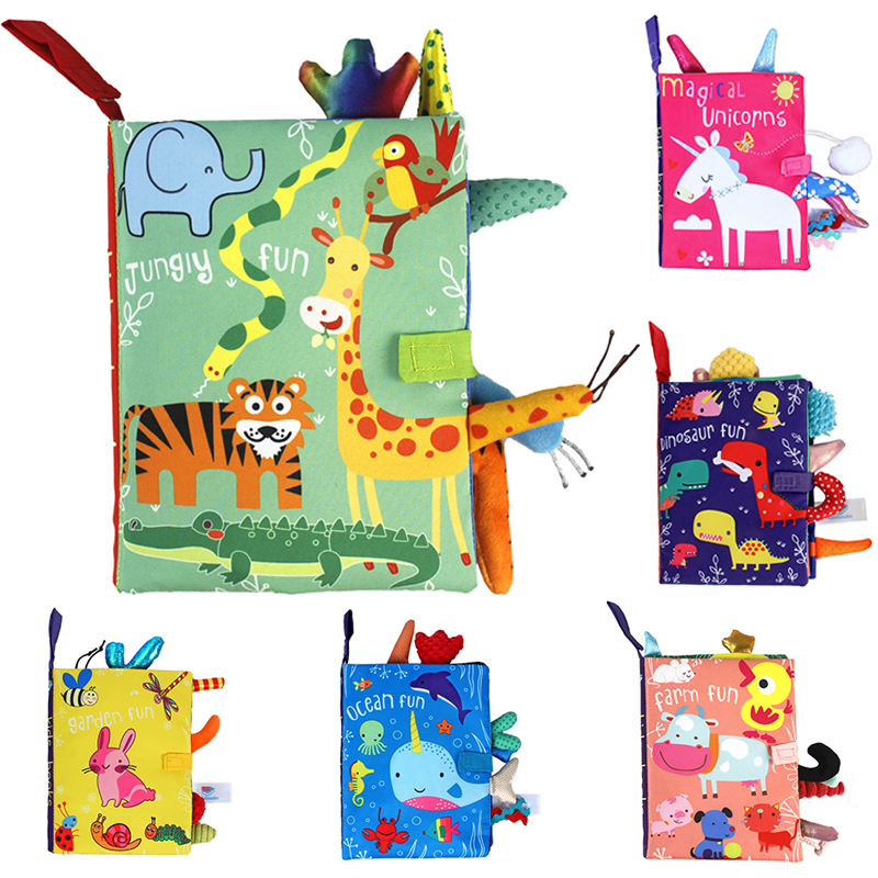 Nuovo Bambino Sonagli Cellulari Giocattolo Morbido Animale Libro di Stoffa Passeggino Appeso Bebe Apprendimento Precoce Educare Giocattoli Per Bambini Regali Per Bambini