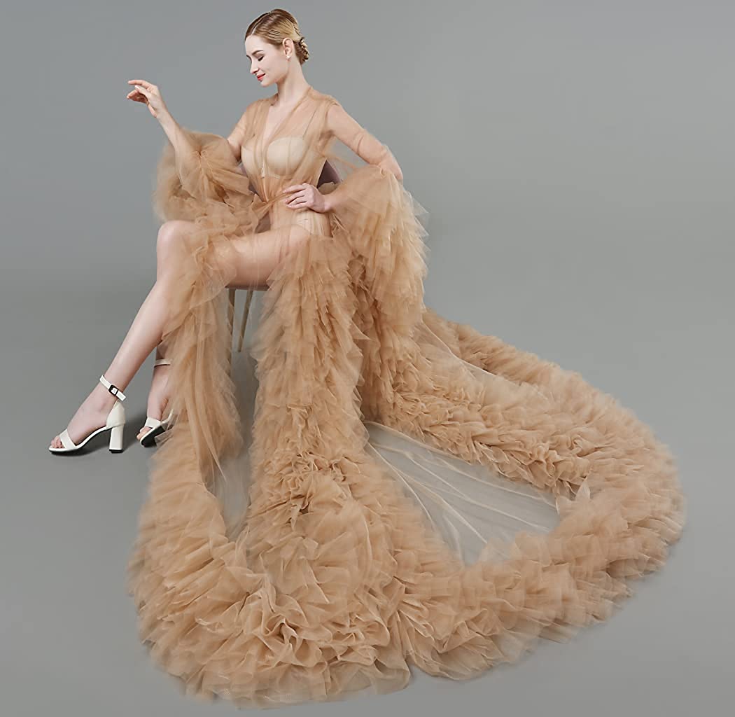 Robes de maternité en Tulle pelucheux, longues Robes personnalisées pour femmes, séance Photo, plage, fête d'anniversaire, vêtements de nuit, nouvelle collection été