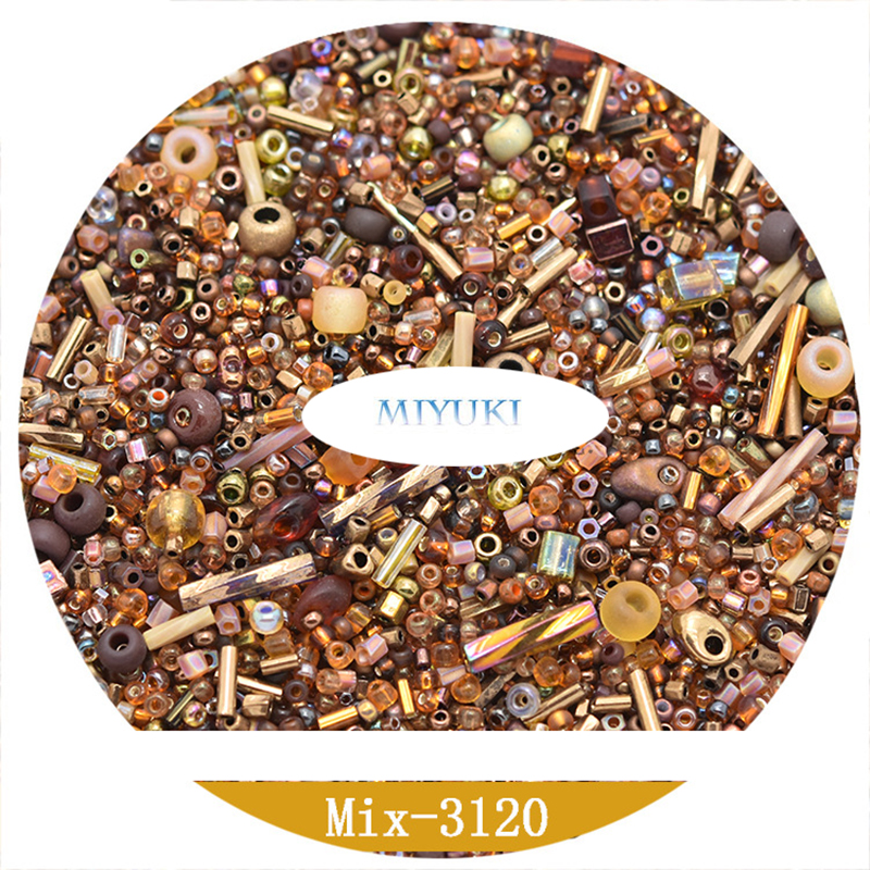 Mélange de perles importées du japon Miyuki, perles mélangées Delica, série de perles de rocaille, 10 grammes