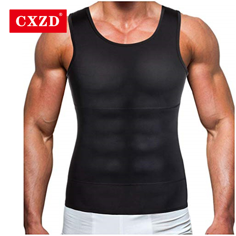 เสื้อกั๊กกระชับสัดส่วนชายชุดชั้นในกระชับสัดส่วน Body Shaper เอว Cincher รัดตัวชาย Shaper เสื้อกั๊ก Body Slimming Tummy Belly Body Shapewear
