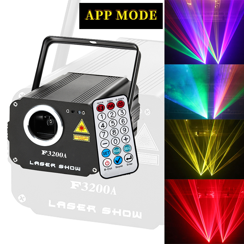 Éclairage de scène laser Chang, télécommande 2.2W, budgétaire DJ, mariage, fête d'anniversaire, le plus récent