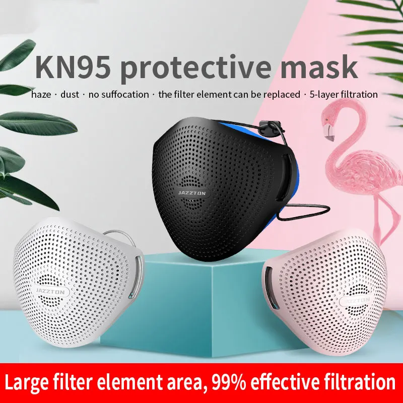 Mới Mặt Nạ Silicone Unisex PM2.5 Bảo Vệ Mặt Mặt Nạ Lọc Miệng Mũi Ngắt-Loại Mặt Nạ Chống Khẩu Trang Có Thể Thay Thế Được PM046