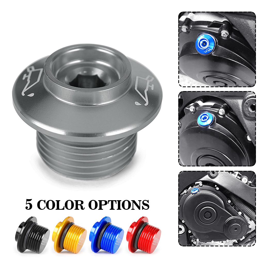 M20 * 1.5ปลั๊กเติมน้ำมันสำหรับSuzuki GSR600 GSR750 GSX650F GSX1250F GSXS GSX-S 125 750 1000 GSXR GSX-R 125 250 600 750 1000