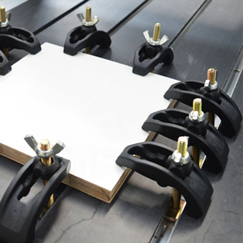 Juego de placas de arco de 85mm, piezas de máquina de grabado CNC, accesorio de abrazadera de placa de presión para mesa de trabajo con ranura en T, 5 uds.
