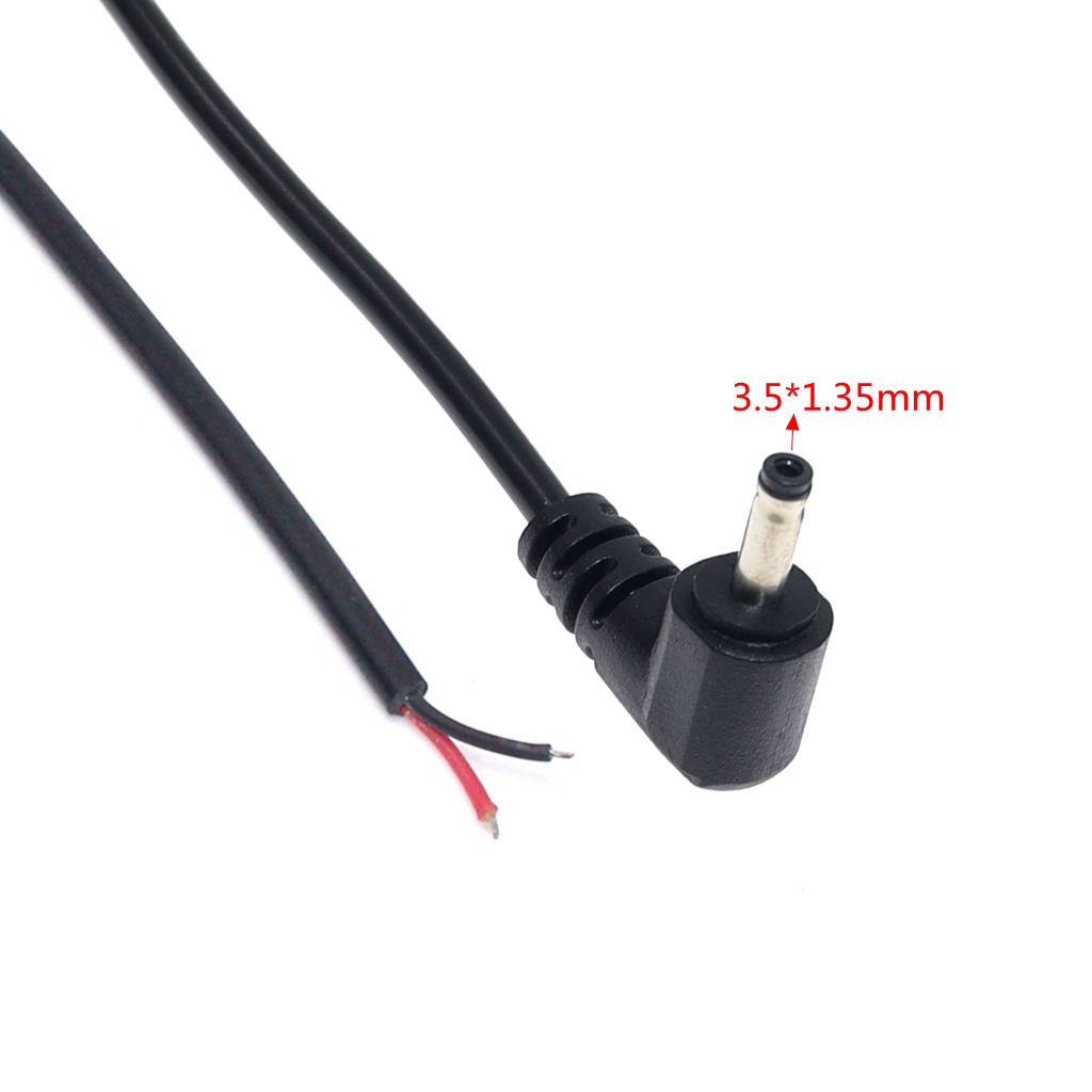 10 Buah/Lot DC 3.5*1.35Mm Jack Plug Kabel Daya, 3.5X1.35Mm DC Perempuan/Laki-laki Adaptor Dilucuti Kabel untuk LED/Pemantauan 30CM