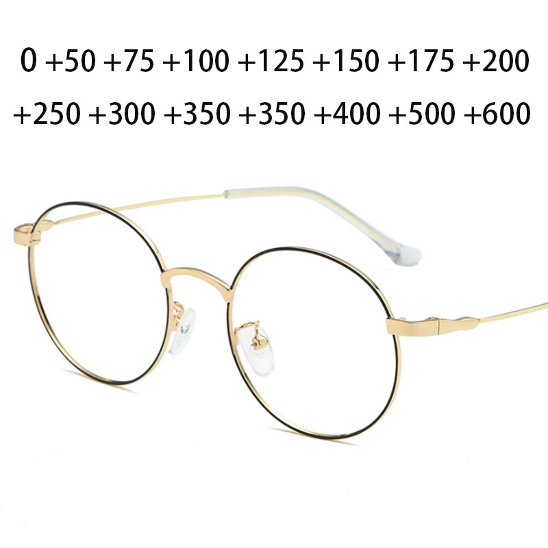 Mulheres lupa redonda óculos de leitura homem smalll lentes dioptria + 0.5 +1 +1.5 +2 +2.5 +3 +3.5 +4 +4.5 +5 +6