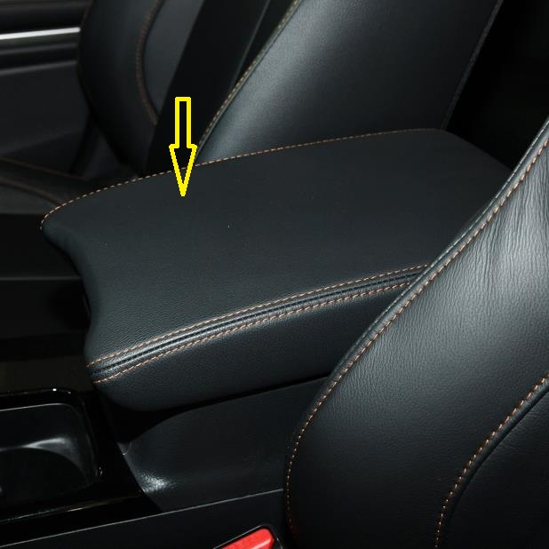 Pokrowiec ochronny na podłokietnik środkowy z mikrofibry skórzanej do Mitsubishi Eclipse Cross 2018 2019 2020 2021 2022, do wnętrza samochodu