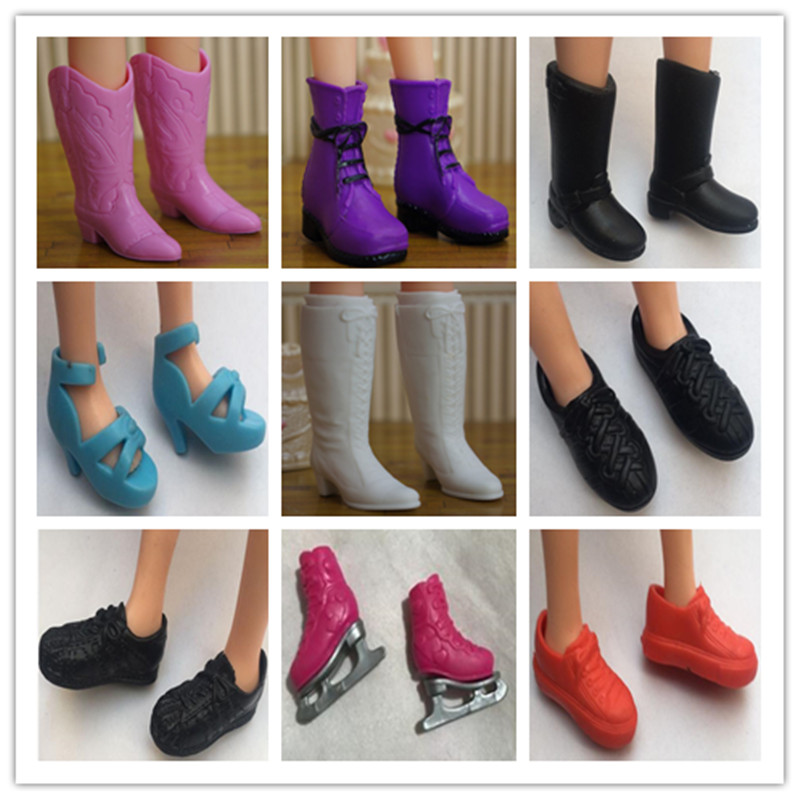 Licca – chaussures de poupée, sandales, bottes originales colorées, accessoires mignons, chaussures de Skate, rouge, noir, rose, marron
