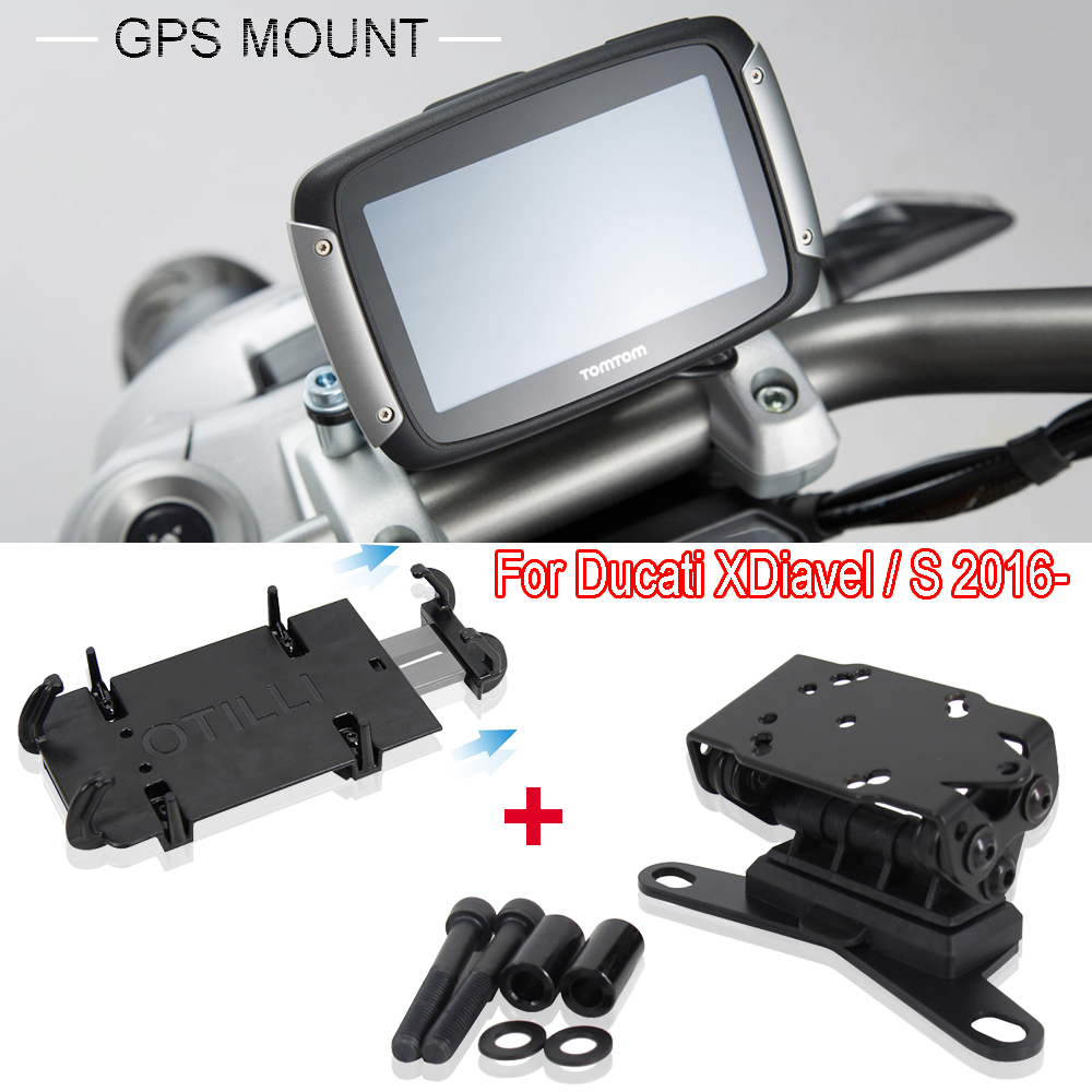 Nowy dla Ducati XDiavel XDiavel S 2016-2022 2021 akcesoria motocyklowe uchwyt na telefon GPS Windshied zamontować wspornik nawigacyjny