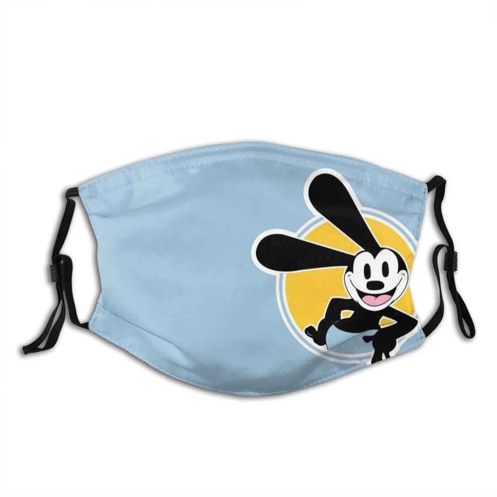 Oswald, feliz adulto crianças anti poeira filtro máscara diy oswald coelho coelho sorte coelho coelho animação retro vintage