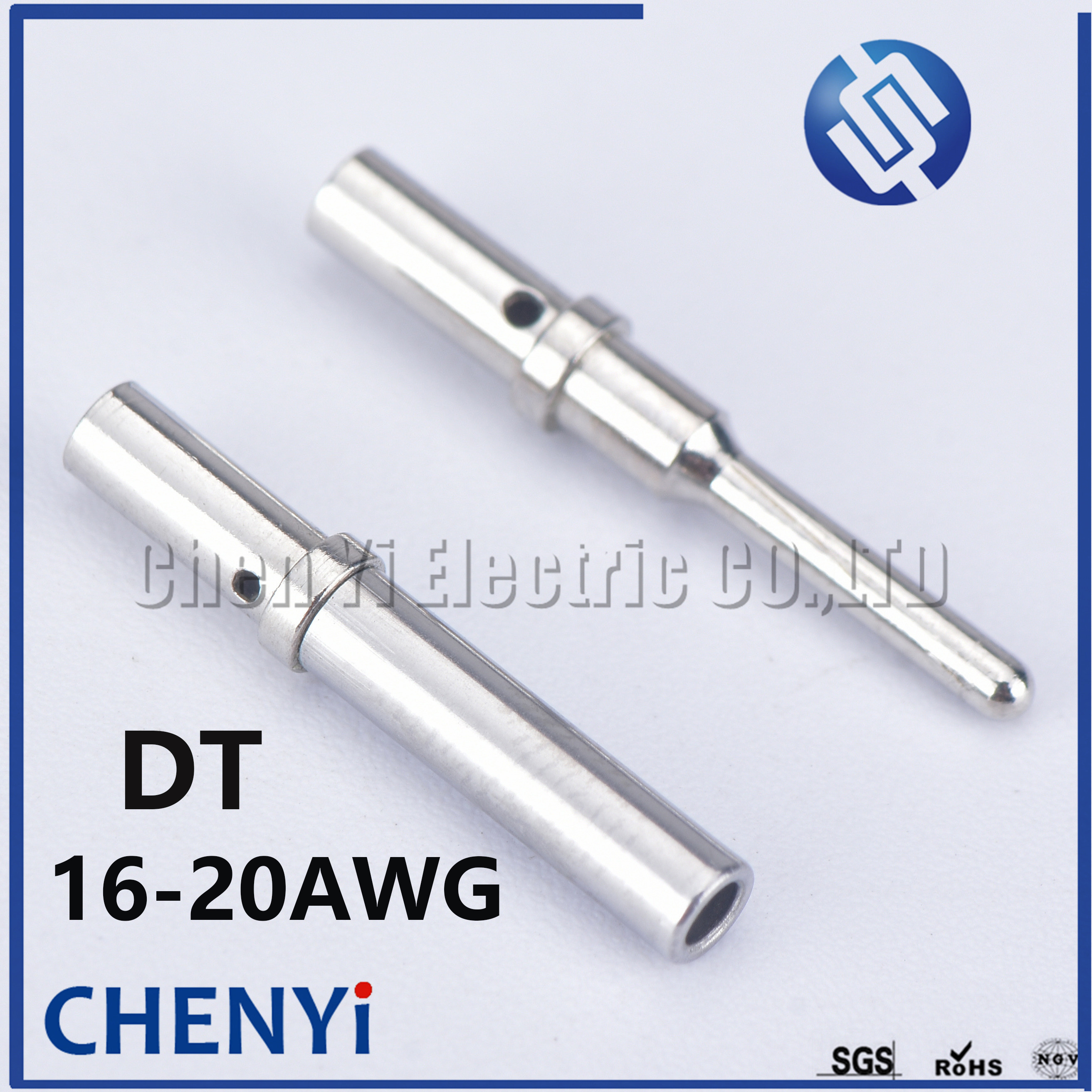 50pcs DT Series Pin Contact 0462-201-16141 0460-202-16141 Stainless Steel 16-20AWG Deutsch Crimp Solid Female male 1.5 Terminal