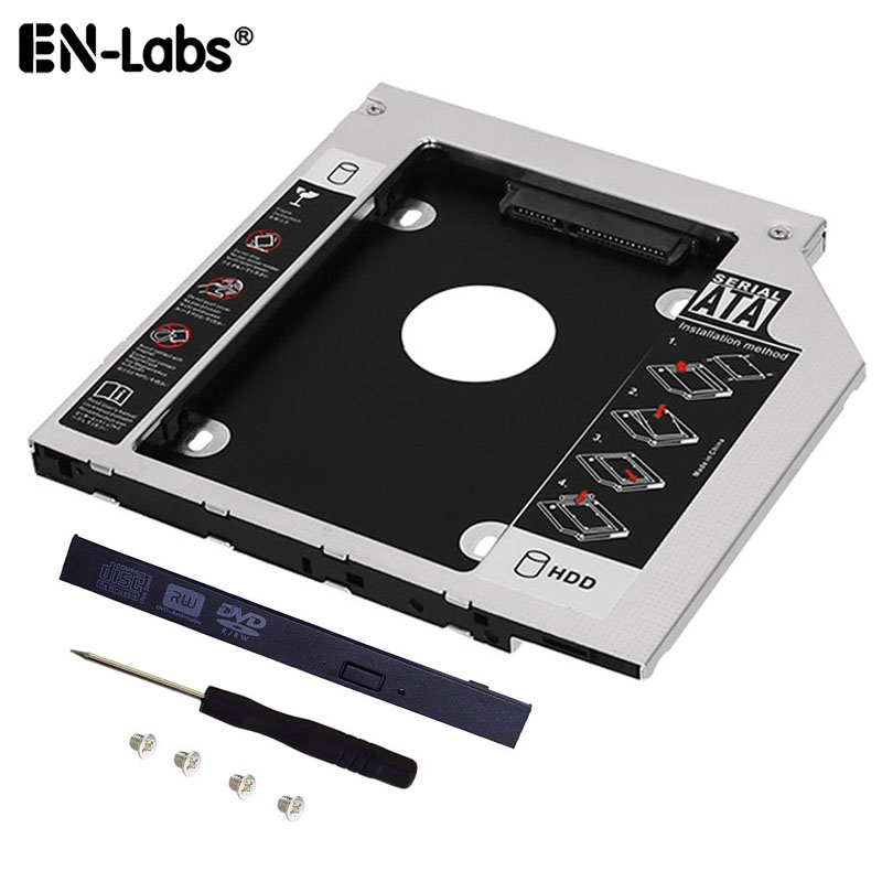 Optibay – caddie pour disque dur 9.5mm,12.7mm, 9mm, SATA 2.5 SSD, support DVD, adaptateur pour Macbook Pro, HP, Acer, ASUS, Dell