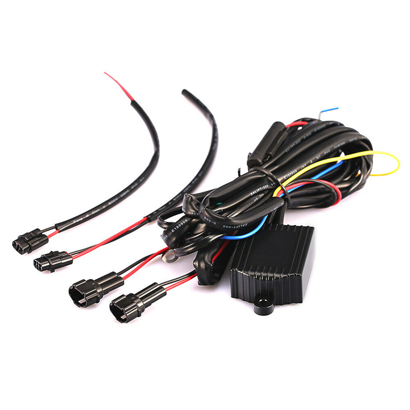 Luces LED DRL de Conducción Diurna, Arnés de Relé para Controlador DRL, Módulo de Control Automático de Encendido/Apagado, Caja DRL con Señales de Giro