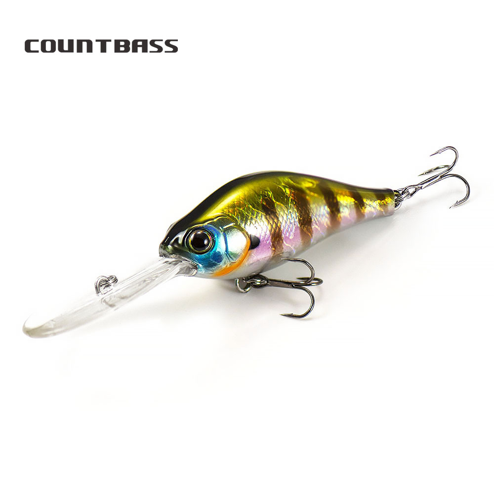 COUNTBASS Crankbait 65 мм 14,5 г Плавающие твердые приманки для глубокого дайвера Рыболовные приманки Глубина дайвинга 4 м Кривошипные воблеры Рыболовная приманка