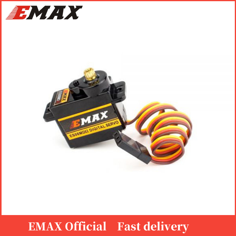 Cadeau EMAX ES08MD II 13g Mini servo numérique en métal 1/2/3/4 pièces ES08MD pour modèle RC