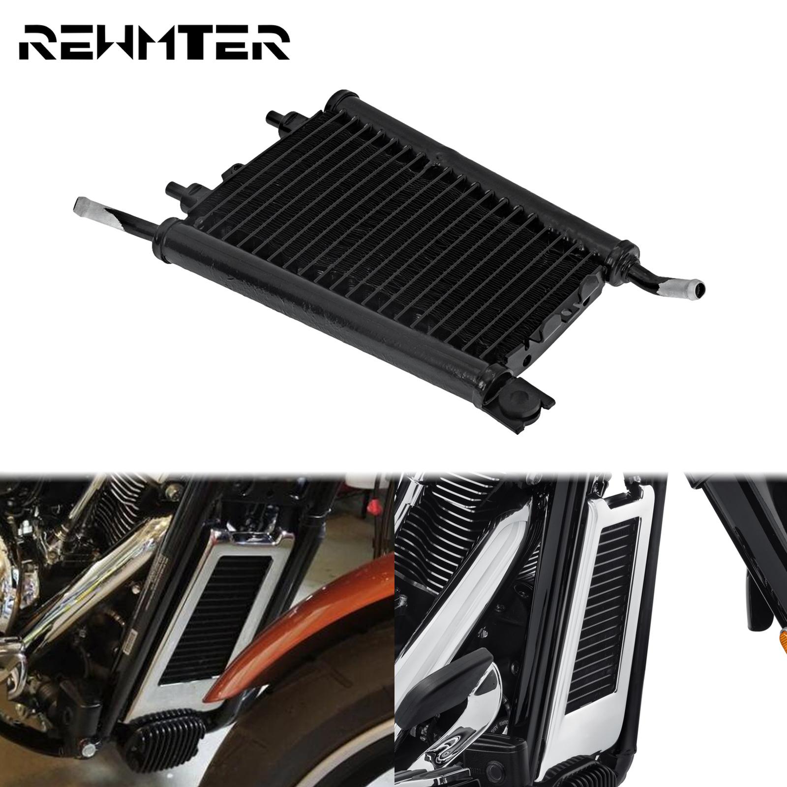 Pendingin minyak sepeda motor, perangkat pendingin tangki air Radiator untuk Harley Softail 2018-2023 Street Bob Low Rider Slim FL FatBob Deluxe
