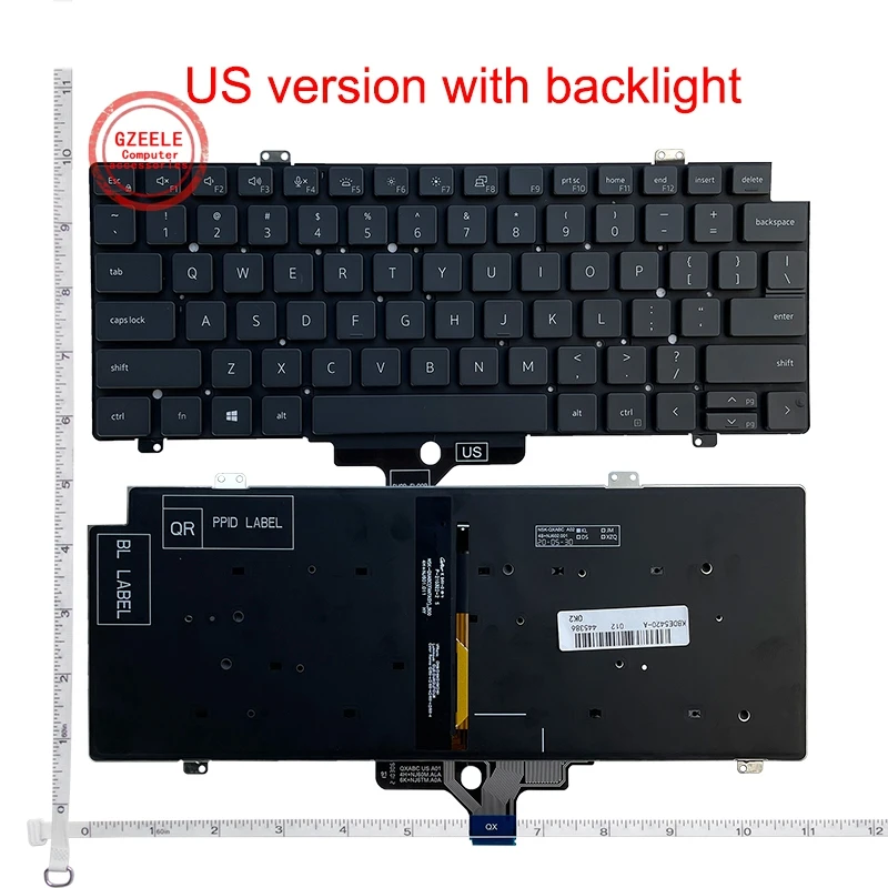 Teclado RU/US para DELL Latitude 5420 5421 7420 7520 7521 7430 5430 P137G P110F P135G P136G P137G P165G P169G
