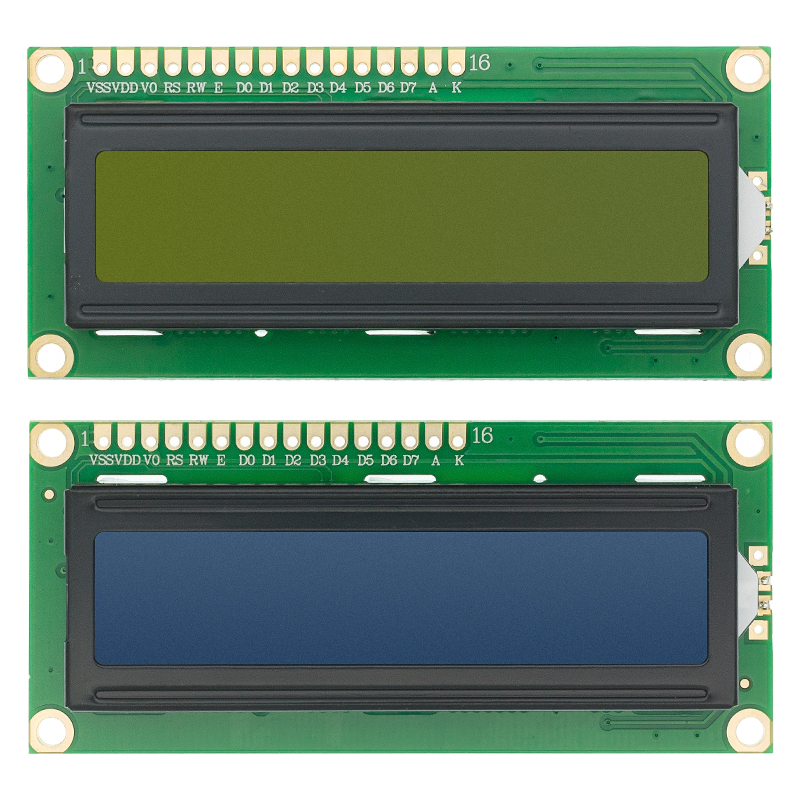 20 Stuks Lcd1602 Lcd Monitor 16X2 Karakter Lcd-Display Module Hd44780 Controller Blauw/Geel Groen Scherm Blacklight