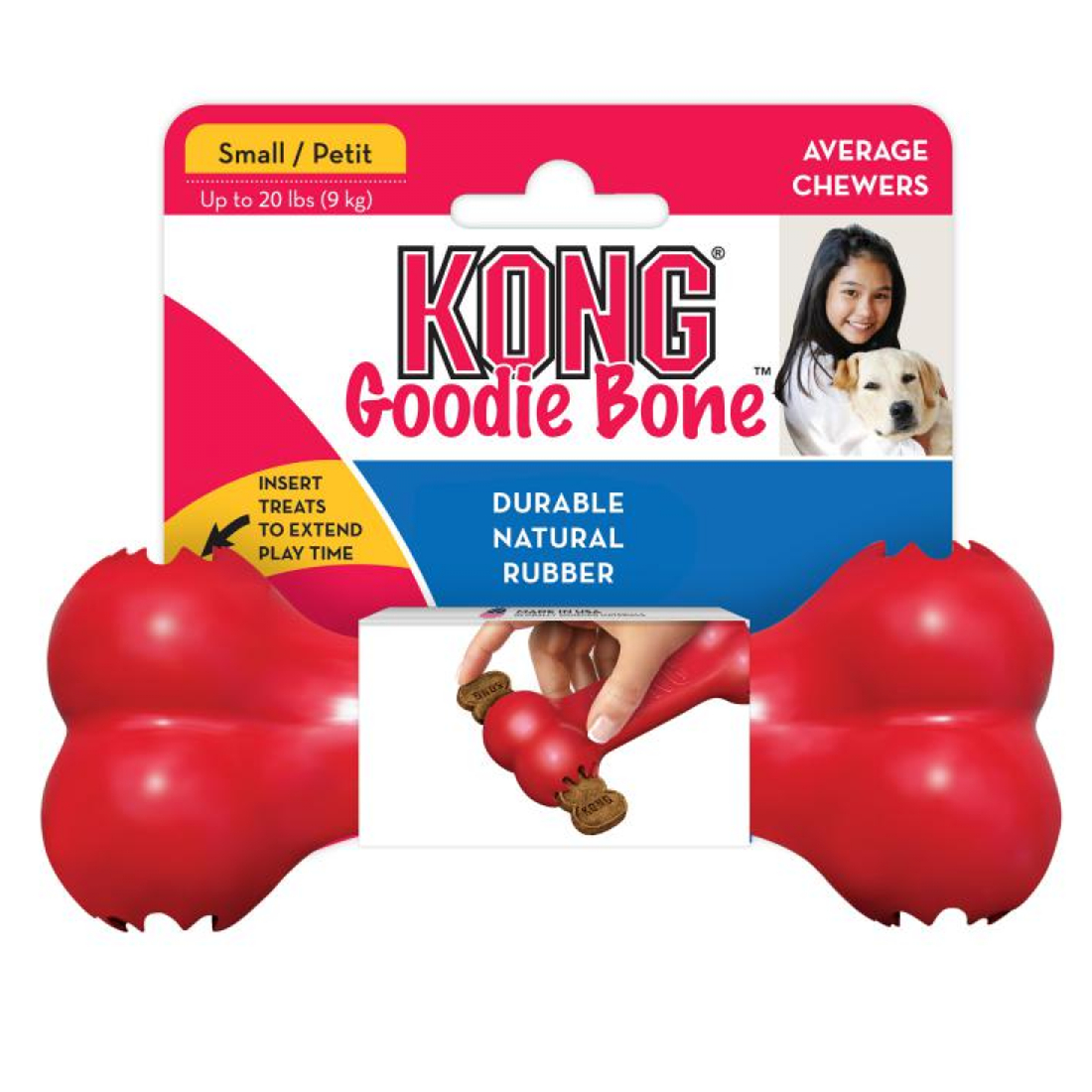 Классическая игрушка для собак Goodie Bone KONG S-размера