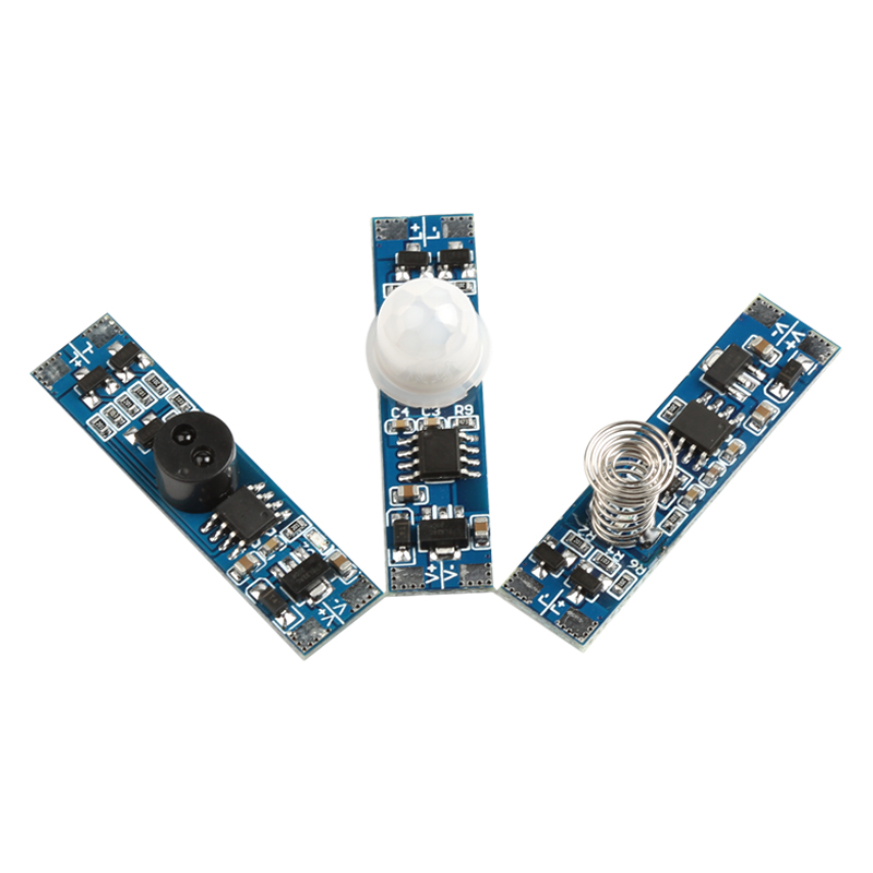 5v 12v 24v 4A encendido/apagado regulable sin contacto ir barrido manual onda armario interruptor de sensor de inducción PIR