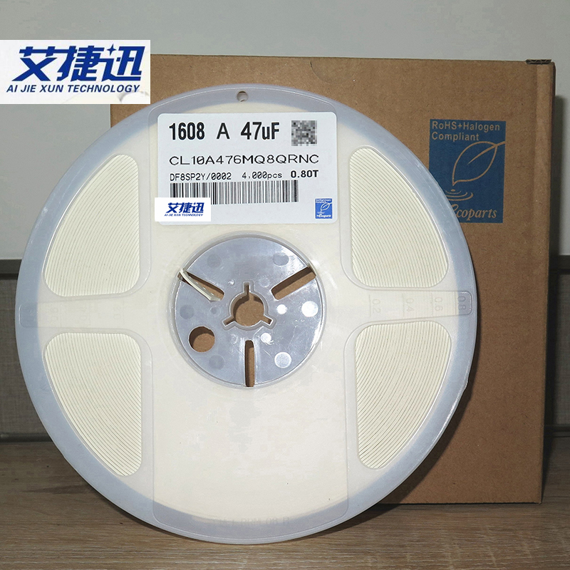 4000/Gulungan CL10A476MQ8QRNC 0603 47UF 476M 6.3V ± 20% X5R CHIP Kapasitansi