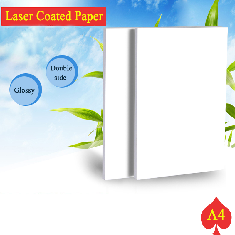 A4 2 Mặt Cao Cấp Giấy In Ảnh Bóng Cho Máy In Laser 105G 128G 157G 200G 250G 300G Laser Giấy In Laser Giấy Phủ
