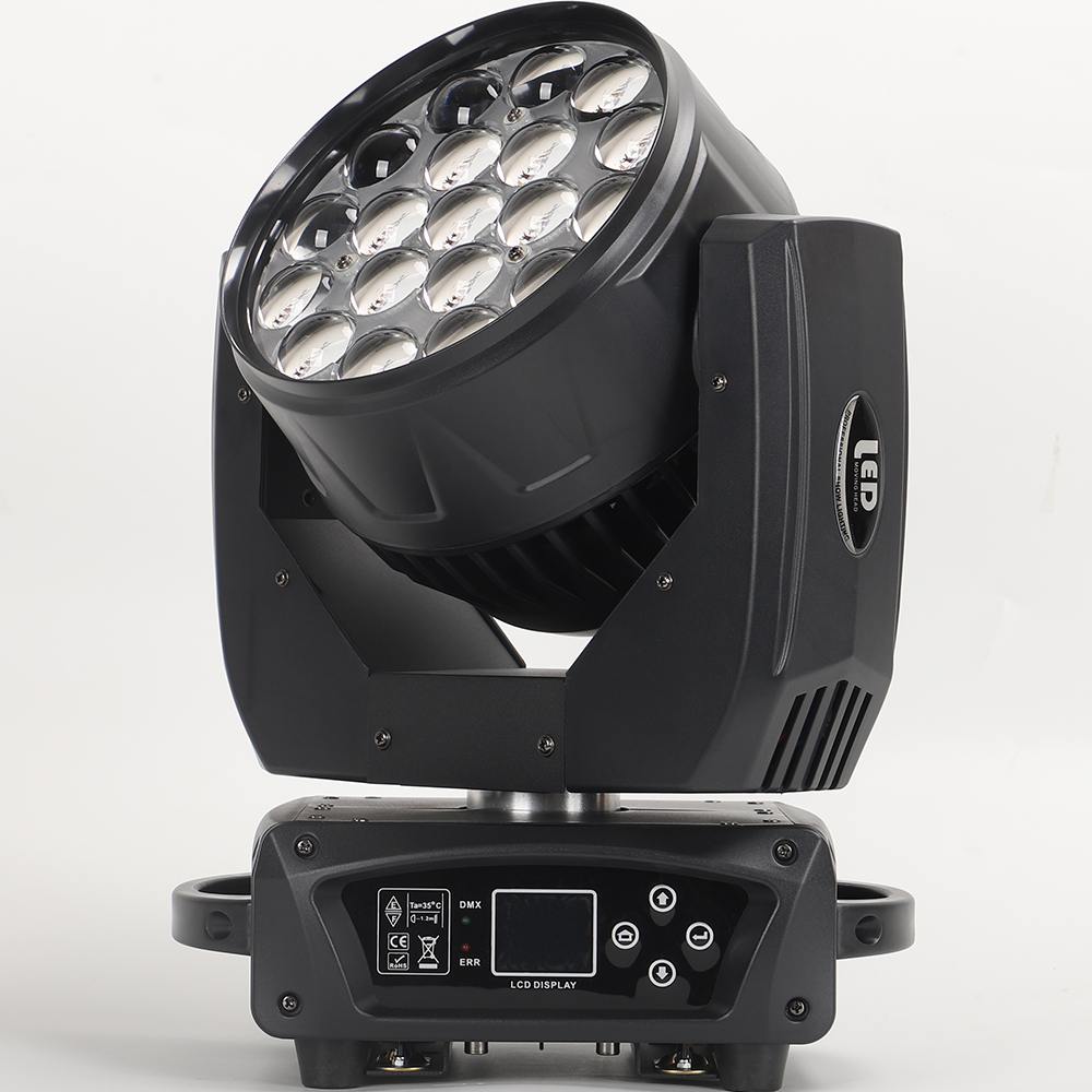 19x15w moving head flight case wash zoom led rgbw moving head light 19 eyes moving head light with CTO ECO function Mexico Spain