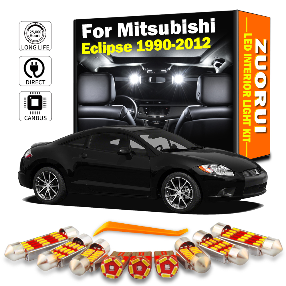 ZUORUI – Kit d'ampoules LED sans erreur, Canbus, accessoires de voiture, pour Mitsubishi Eclipse 1990 – 2009 2010 2011 2012