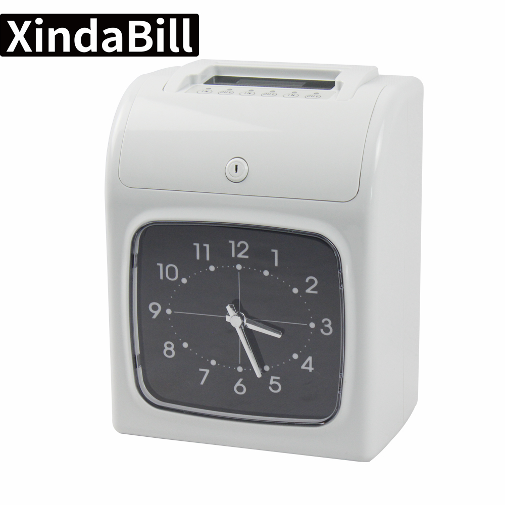 Grabador de tiempo Digital de W-S1, tarjeta de perforación de asistencia, reloj de hora, personal de oficina, máquina de perforación