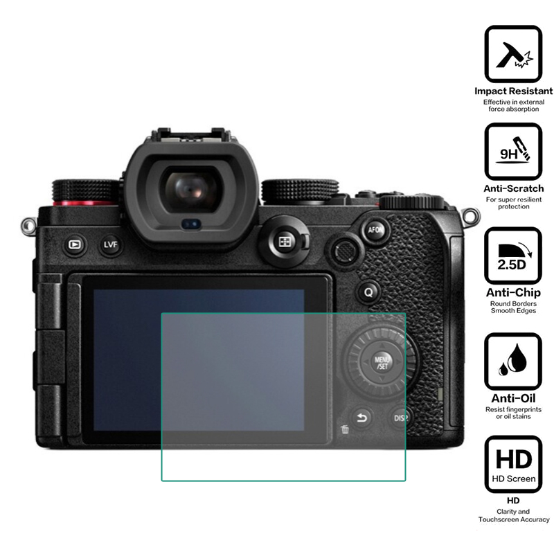 Schutzfolie aus gehärtetem Glas für Panasonic Lumix S5 DC-S5 Mark II/IIX S5II S5M2 S5IIX Kamera-Displayschutzfolie