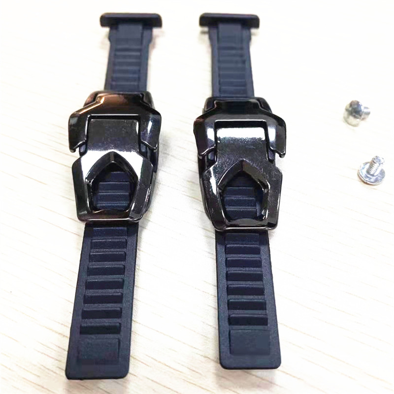2 conjuntos de patins de velocidade em linha com cabeça de ferro, fivela de cinto de tornozelo, fita de patins de velocidade, faixa fixa com parafusos