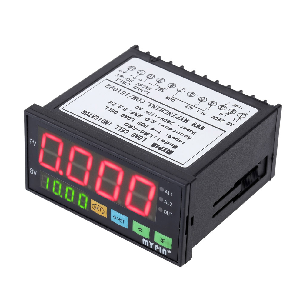 LM8-RRD contrôleur de pesage numérique indicateur manomètre 1-4 signaux de cellule de charge entrée 2 sortie relais 4