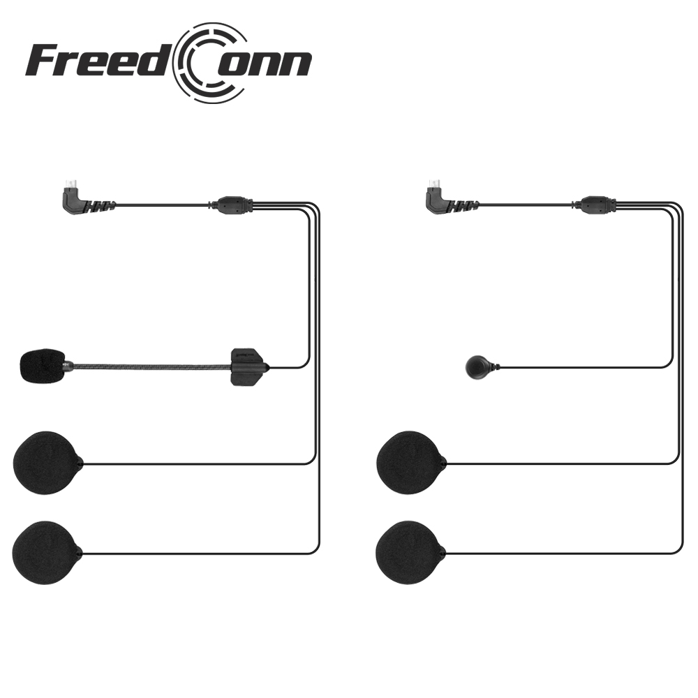 FreedConn ยี่ห้อ 5 พินสายหูฟังและไมโครโฟนสําหรับ R1 & R1-PLUS Full/เปิดหมวกนิรภัย Intercom