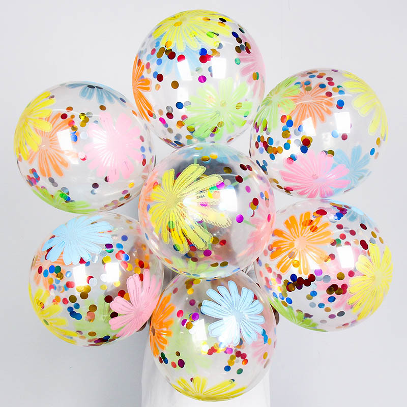 10 stks 12 inch Gouden Ster Confetti Latex Ballonnen Glitter Helder Transparant Ballonnen Bruiloft Birthdy party Decoratie Helium Ballen